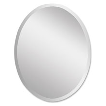 Frameless Vanity Oval Mirror - Click Image to Close